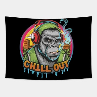 Jungle Rhythm: The Hip Hop Gorilla Tapestry