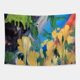 Abstract flowers Tapestry