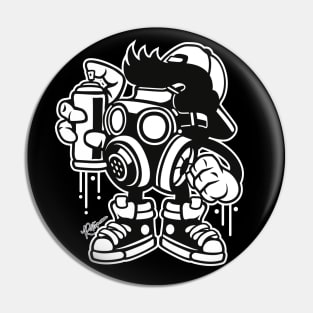 Graffiti Bomber Boy Ultimate Throw Down Pin