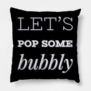 Let's pop some bubbly Champagne Pillow