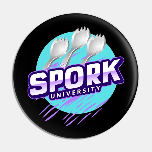 Spork U-niversity (blue) Pin by Apathecary