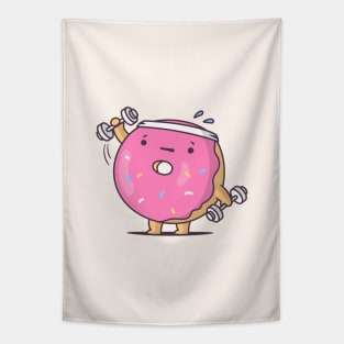 Weightlifting Donut Tapestry