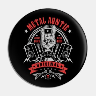 Metal Auntie Pin