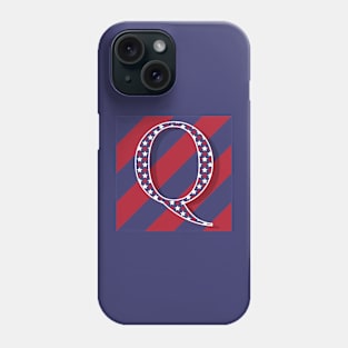 Old Glory Letter Q Phone Case