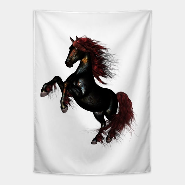 Awesome wild fantasy horse Tapestry by Nicky2342