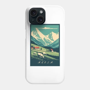 Arosa, Switzerland, Poster Phone Case