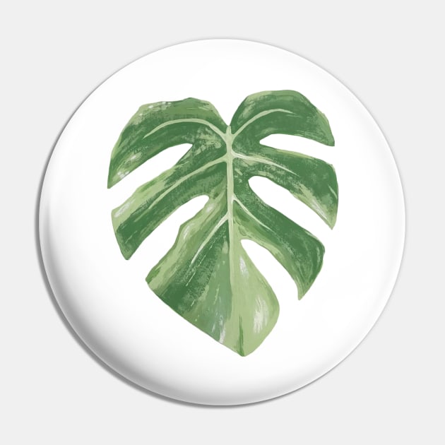 Variegated Monstera Leaf Pin by ally1021