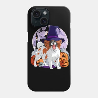 Papillon Cute Dog Scary Halloween Witch Pumpkin Phone Case