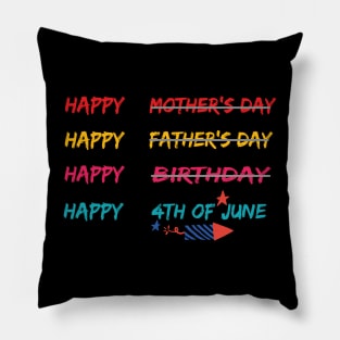 funny Vintage 4th Of July Design Fireworks Independance National Day Humor Pillow