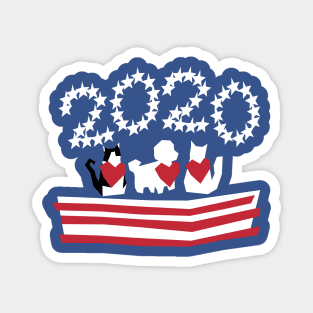 Patriotic 2020 Pets Magnet