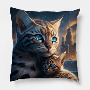 Bengal Cat Protector Pillow