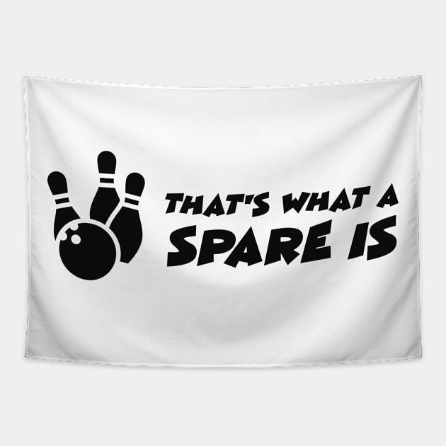Bowling - That's what a spare it Tapestry by KC Happy Shop