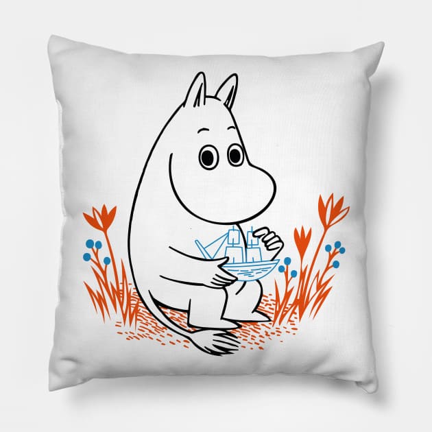 Moomintroll Pillow by TheDoomed