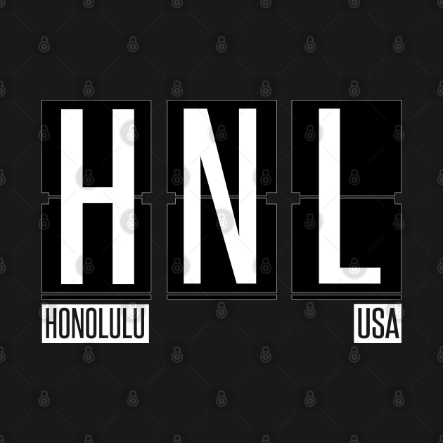 HNL - Honolulu HI Airport Code Souvenir or Gift Shirt by HopeandHobby