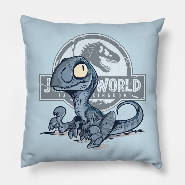 Baby Blue! Pillow by WorldDinosaurs