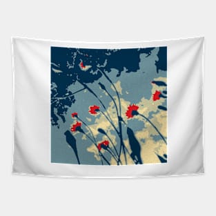 Flowers retro style Tapestry