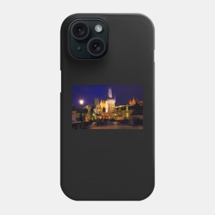 Charles Bridge at night Phone Case