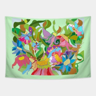 Flowers and Fairies Tapestry