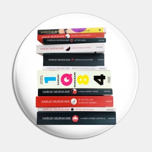 Haruki Murakami Book Stack 村上 春樹 Pin