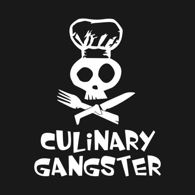 Gangster Chef Skull Skeleton by SkullGrungeSHOP