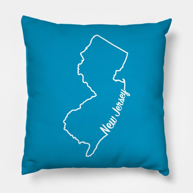 New Jersey Pillow by WMKDesign
