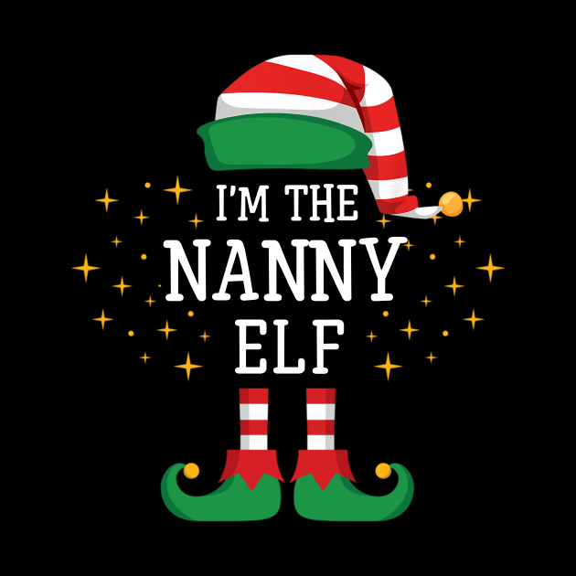 I'm The Nanny Elf Matching Family Christmas Pajama by Damsin