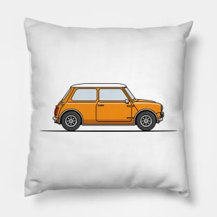 Classic Mini Cooper - Orange Pillow