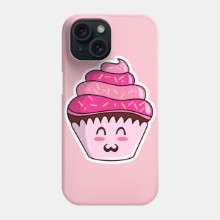 Cute Cupcake Cartoon Drawing Phone Case