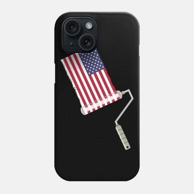 Paint Roller USA Phone Case by mailboxdisco