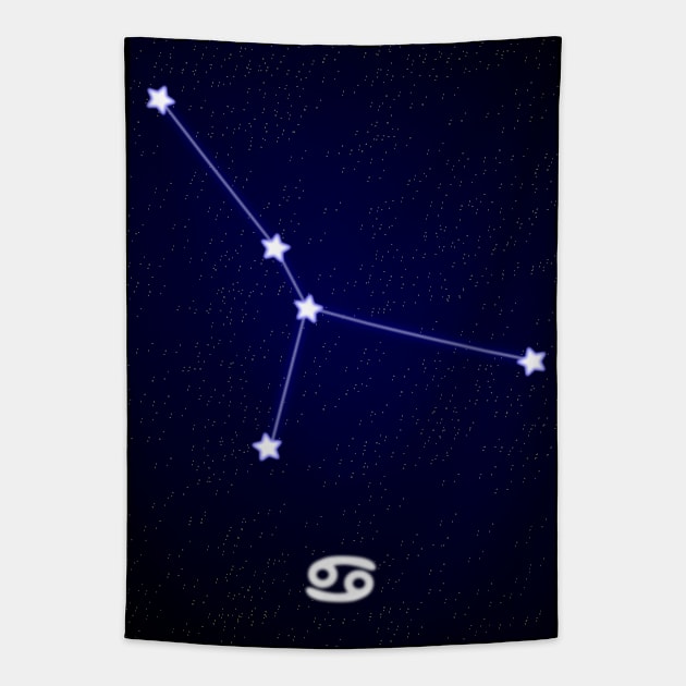 Cancer Constellation Tapestry by EddyBispo