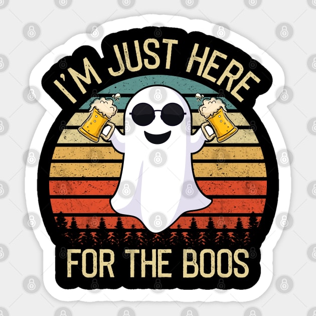 I'm Here For The Boos T-Shirt Halloween Ghost Gift I'm Here For The Boos T-Shirt Halloween Ghost Gift
