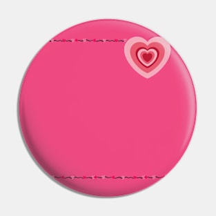 Pink Heart : sweetheart Pin