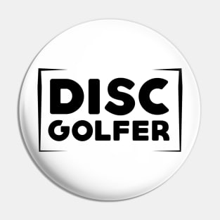 Disc Golfer Dark Pin