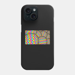 CMYK Grid Balls Phone Case