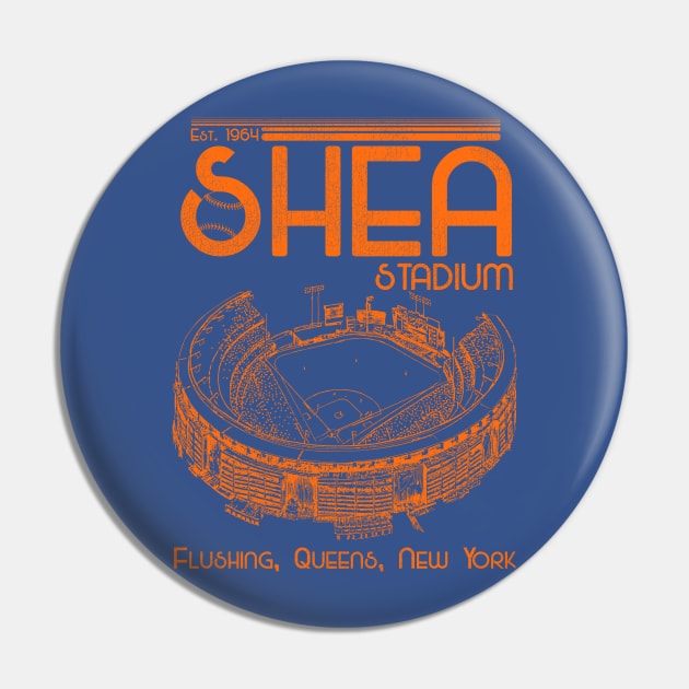 Defunct Shea Stadium New York Baseball Pin by Defunctland