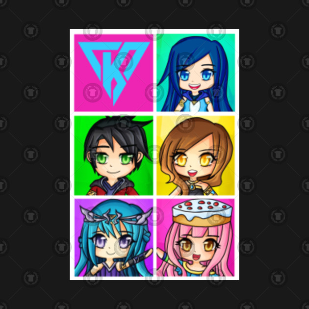 Funneh And The Krew Chibi Style - roblox bloxburg all girls decal id youtube