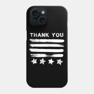 Veterans Day : Remembering Those Who Served Honorably in the United States Armed Forces  in White Type on a dark background Phone Case