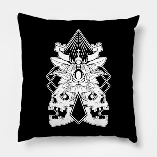 two skulls Pillow