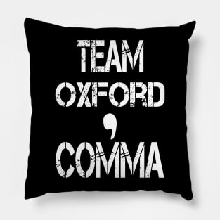 Team Oxford Comma Pillow