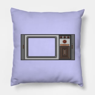 Retro Pixel Art Vintage Television Design Pillow