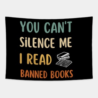 I read banned books T Shirt readers reading gift Tapestry