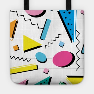 80s retro pattern Tote