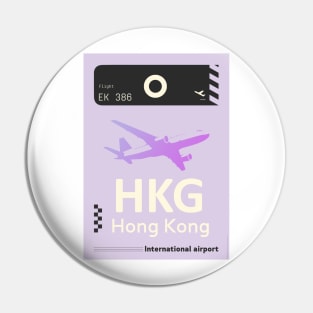 HKG airport tag 2 Pin