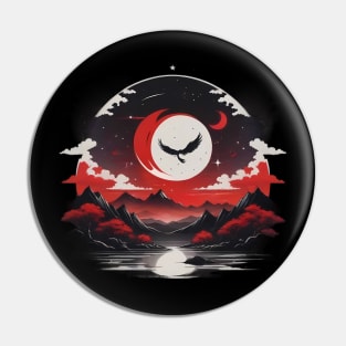 Red Moon Pin