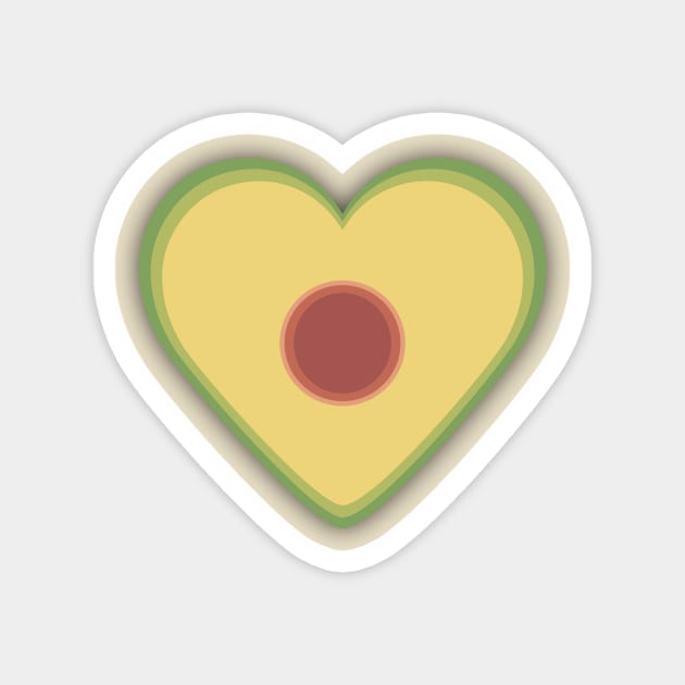 Avocado in My Heart Magnet by Ignition