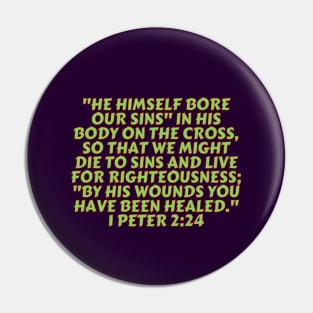 Bible Verse 1 Peter 2:24 Pin