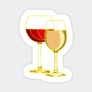 Wine Glasses Magnet
