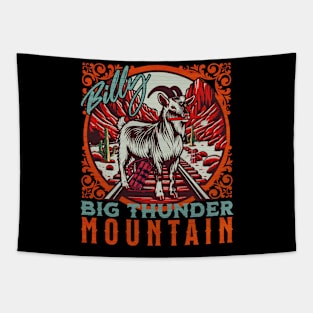 Billy the goat from Big Thunder Mountain Wooden Finish Tapestry