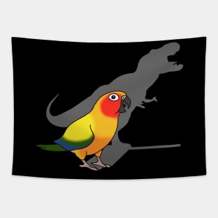 t-rex shadow - sun conure Tapestry