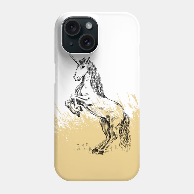 Unicorn print Phone Case by rachelsfinelines